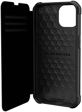 ציוד שריון עירוני מארז אייפון 13 [מסך 6.1 אינץ'] מטרופוליס, קוולר שחור ואייפון 13 [מסך 6.1 אינץ'] מגן מסך זכוכית